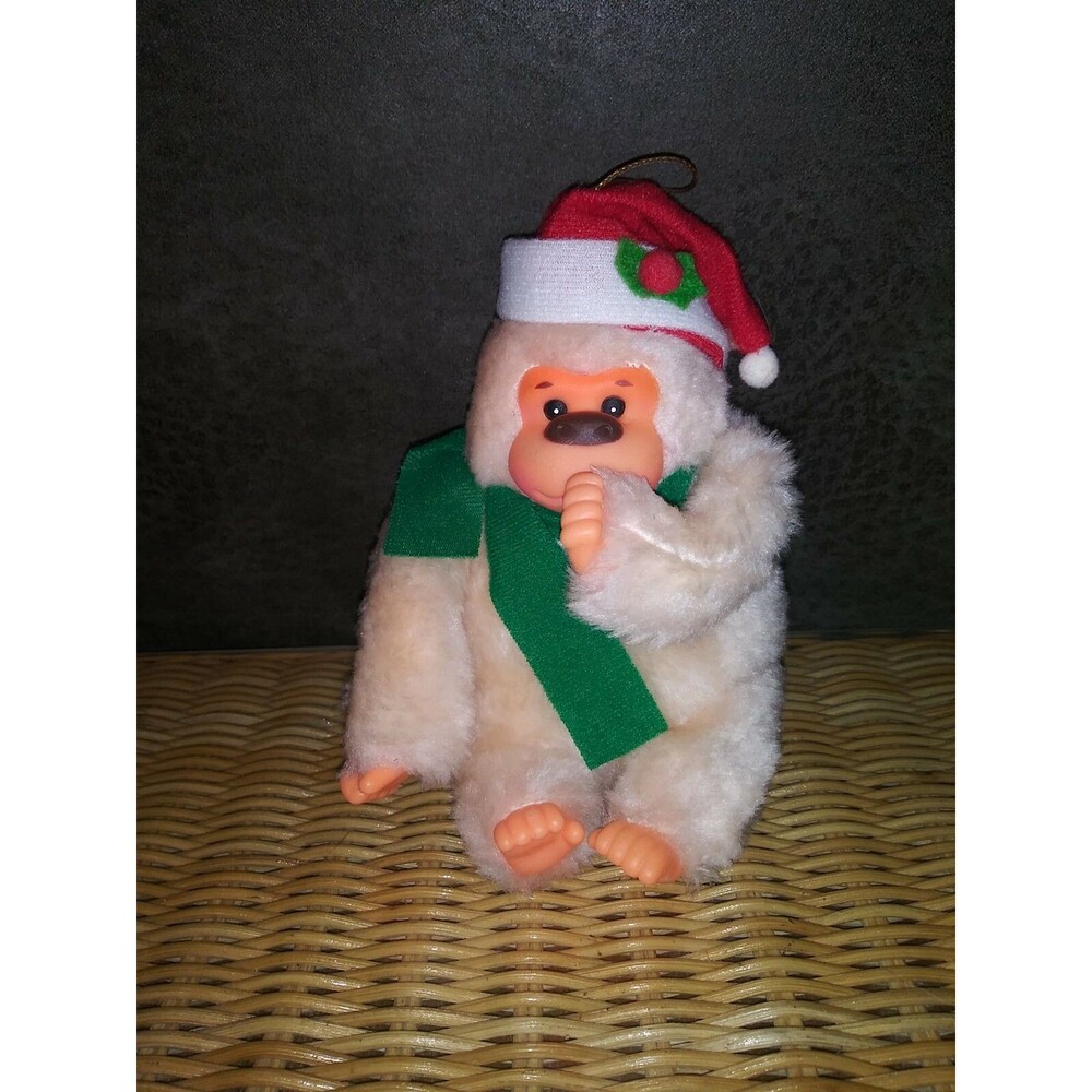 Thumb Sucking Fun World Vintage Christmas Gorilla Plush